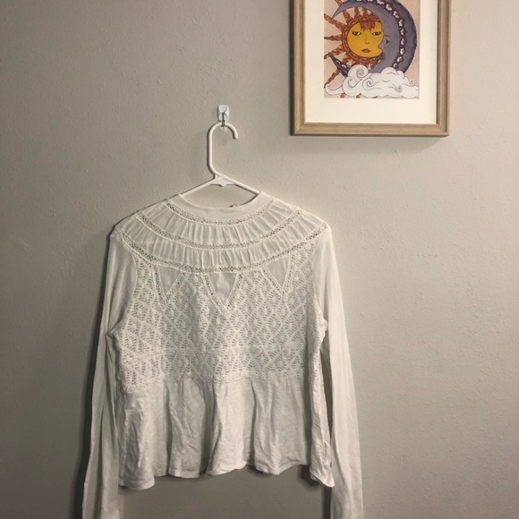SOLD Free people English Rose embroidered lace top - Picture 3 of 9
